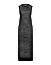 Daniele Fiesoli Collezione N_01 Woman Maxi Dress Black Size S Linen, Cotton In Black