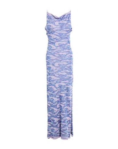 Daniele Fiesoli Collezione N_01 Woman Maxi Dress Lilac Size S Viscose In Purple