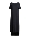 Daniele Fiesoli Collezione N_01 Woman Maxi Dress Midnight Blue Size L Cotton In Blue