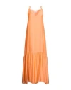 Daniele Fiesoli Collezione N_01 Woman Maxi Dress Orange Size M Viscose, Silk In Orange