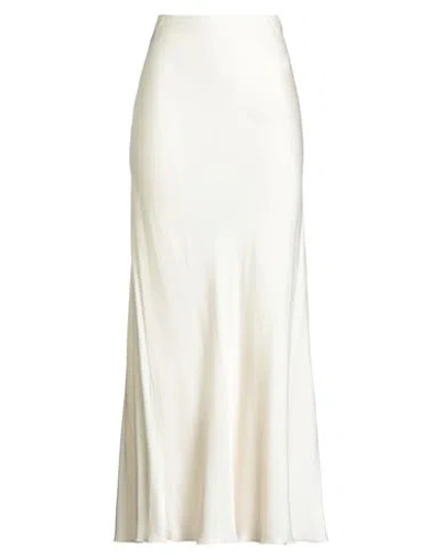 Daniele Fiesoli Collezione N_01 Woman Maxi Skirt Ivory Size L Viscose In White