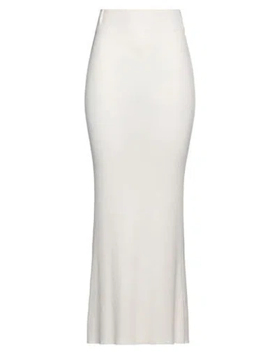 Daniele Fiesoli Collezione N_01 Woman Midi Skirt Ivory Size M Merino Wool