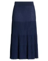 Daniele Fiesoli Collezione N_01 Woman Midi Skirt Navy Size L Cotton In Blue