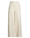 Daniele Fiesoli Collezione N_01 Woman Pants Beige Size L Linen In White