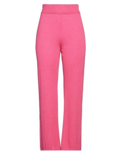 Daniele Fiesoli Collezione N_01 Woman Pants Fuchsia Size 2 Organic Cotton, Polyamide In Pink