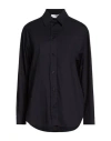 Daniele Fiesoli Collezione N_01 Woman Shirt Midnight Blue Size L Cotton, Elastane In Black