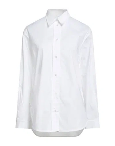 Daniele Fiesoli Collezione N_01 Woman Shirt White Size L Cotton, Elastane