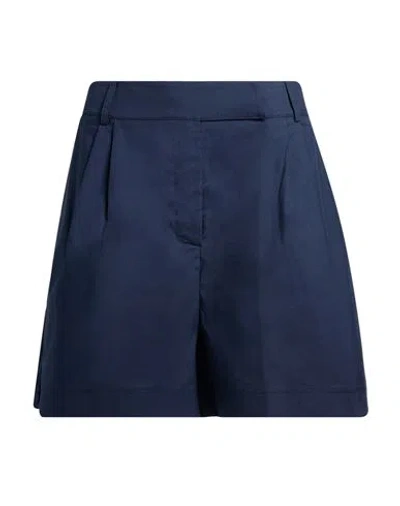 Daniele Fiesoli Collezione N_01 Woman Shorts & Bermuda Shorts Navy Size M Cotton, Nylon, Elastane In Blue