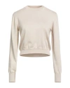 Daniele Fiesoli Collezione N_01 Woman Sweater Beige Size L Cotton In Neutral