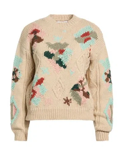 Daniele Fiesoli Collezione N_01 Woman Sweater Beige Size S/m Wool, Alpaca Wool In Brown