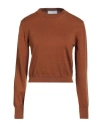 Daniele Fiesoli Collezione N_01 Woman Sweater Brown Size L Cotton In Brown