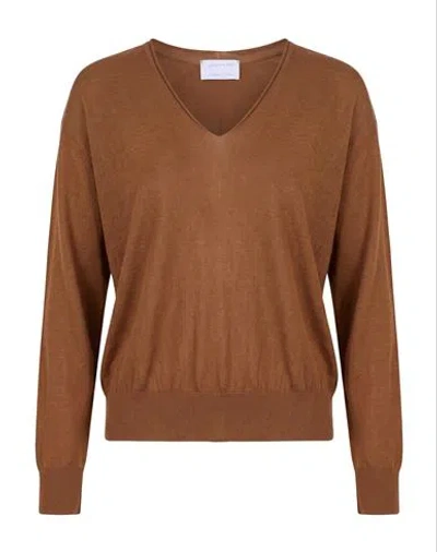 Daniele Fiesoli Collezione N_01 Woman Sweater Brown Size L Merino Wool, Silk