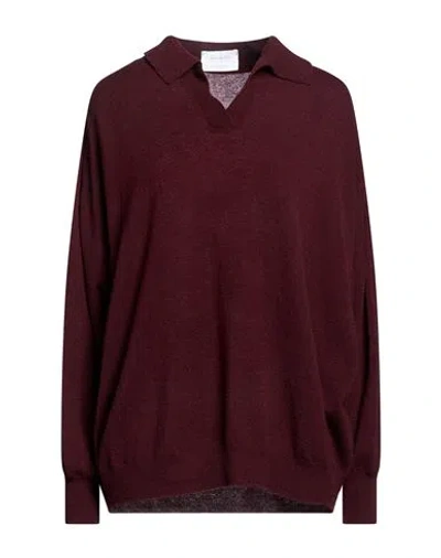Daniele Fiesoli Collezione N_01 Woman Sweater Burgundy Size L Merino Wool, Cashmere