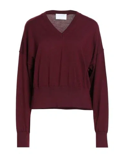 Daniele Fiesoli Collezione N_01 Woman Sweater Burgundy Size S Merino Wool In Multi
