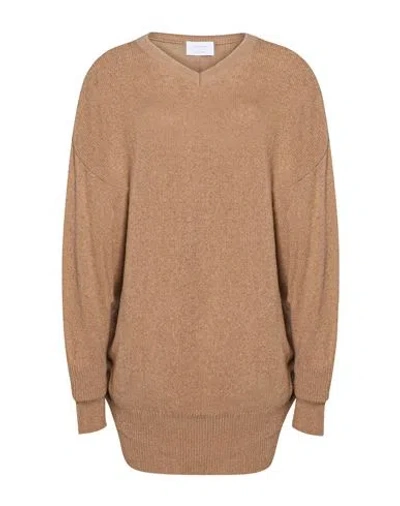 Daniele Fiesoli Collezione N_01 Woman Sweater Camel Size L Cashmere In Neutral