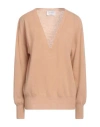 Daniele Fiesoli Collezione N_01 Woman Sweater Camel Size M Merino Wool, Cashmere