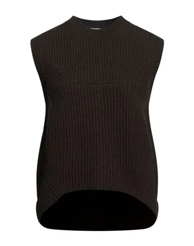Daniele Fiesoli Collezione N_01 Woman Sweater Dark Brown Size M Merino Wool, Cashmere