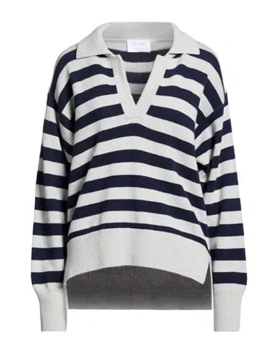 Daniele Fiesoli Collezione N_01 Woman Sweater Grey Size L Merino Wool, Cashmere In Multi