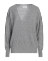 Daniele Fiesoli Collezione N_01 Woman Sweater Grey Size M Merino Wool, Cashmere In Gray