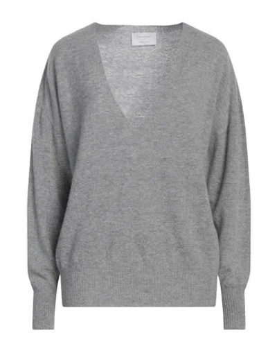 Daniele Fiesoli Collezione N_01 Woman Sweater Grey Size M Merino Wool, Cashmere