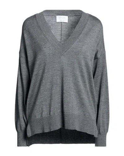 Daniele Fiesoli Collezione N_01 Woman Sweater Grey Size M Merino Wool In Gray