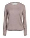 Daniele Fiesoli Collezione N_01 Woman Sweater Light Brown Size S Merino Wool, Silk