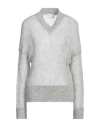 Daniele Fiesoli Collezione N_01 Woman Sweater Light Grey Size M Baby Alpaca Wool, Polyamide, Merino  In Gray