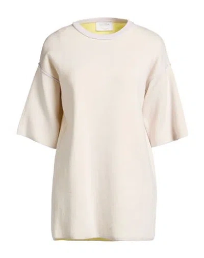 Daniele Fiesoli Collezione N_01 Woman Sweater Light Grey Size S Merino Wool, Polyamide, Elastane In Neutral