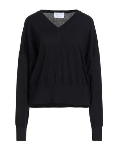 Daniele Fiesoli Collezione N_01 Woman Sweater Midnight Blue Size L Merino Wool