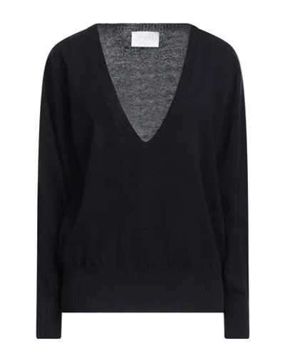 Daniele Fiesoli Collezione N_01 Woman Sweater Midnight Blue Size L Merino Wool, Cashmere