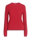Daniele Fiesoli Collezione N_01 Woman Sweater Red Size L Merino Wool, Cashmere In Red