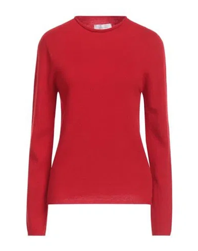 Daniele Fiesoli Collezione N_01 Woman Sweater Red Size S Merino Wool In Blue