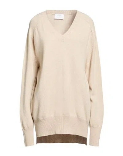 Daniele Fiesoli Collezione N_01 Woman Sweater Sand Size M Cashmere In Brown