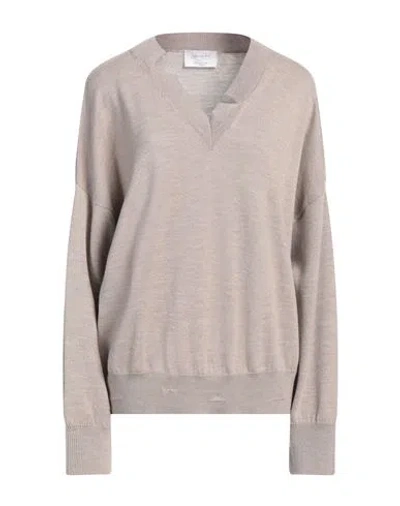 Daniele Fiesoli Collezione N_01 Woman Sweater Sand Size Xs Merino Wool In Beige