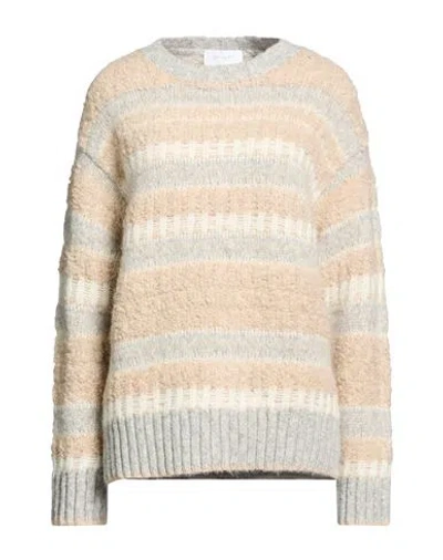 Daniele Fiesoli Collezione N_01 Woman Sweater Sand Size S Alpaca Wool, Wool, Polyamide In Multi