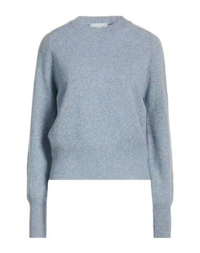 Daniele Fiesoli Collezione N_01 Woman Sweater Sky Blue Size L Merino Wool