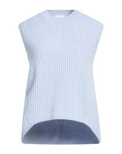 Daniele Fiesoli Collezione N_01 Woman Sweater Sky Blue Size L Merino Wool, Cashmere