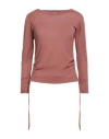 Daniele Fiesoli Collezione N_01 Woman T-shirt Brown Size L Cotton In Brown