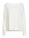 Daniele Fiesoli Collezione N_01 Woman T-shirt Cream Size L Linen, Elastane In White