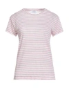 Daniele Fiesoli Collezione N_01 Woman T-shirt Light Pink Size M Linen In Pink