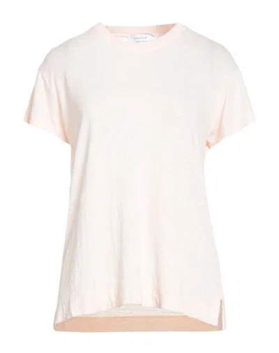 Daniele Fiesoli Collezione N_01 Woman T-shirt Light Pink Size M Linen, Elastane