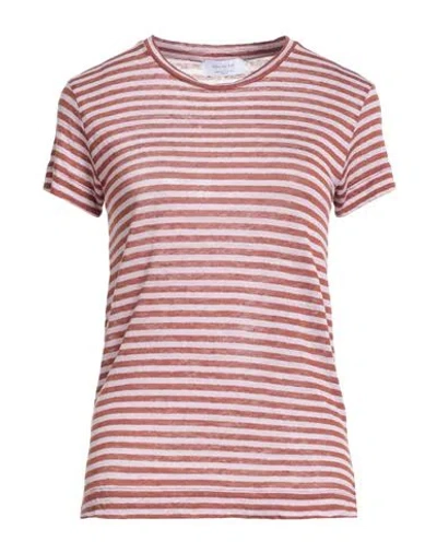 Daniele Fiesoli Collezione N_01 Woman T-shirt Pink Size M Linen In Multi