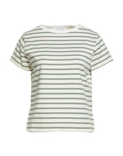Daniele Fiesoli Collezione N_01 Woman T-shirt Sage Green Size L Cotton