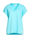 Daniele Fiesoli Collezione N_01 Woman T-shirt Sky Blue Size L Cotton In Multi