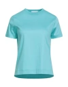 Daniele Fiesoli Collezione N_01 Woman T-shirt Sky Blue Size M Cotton In Blue
