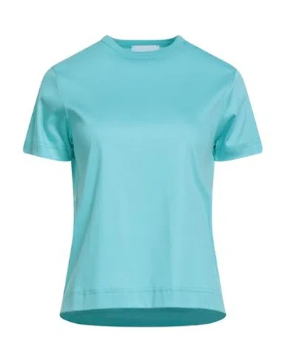 Daniele Fiesoli Collezione N_01 Woman T-shirt Sky Blue Size M Cotton