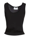Daniele Fiesoli Collezione N_01 Woman Tank Top Black Size L Viscose, Polyamide