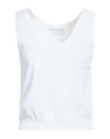 Daniele Fiesoli Collezione N_01 Woman Tank Top White Size Xs Viscose, Polyamide