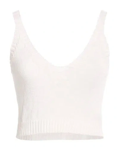 Daniele Fiesoli Collezione N_01 Woman Top White Size L Linen, Polyamide