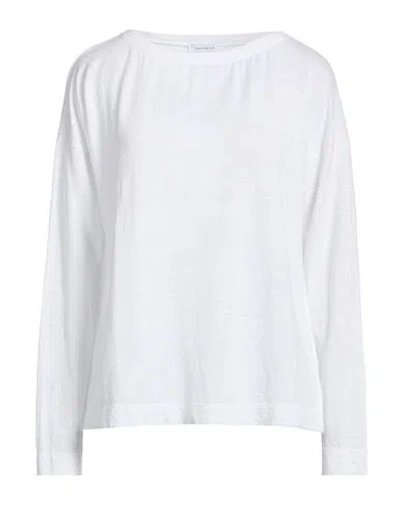 Daniele Fiesoli Collezione N_01 Woman T-shirt White Size S Linen, Elastane